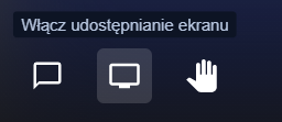 UCZESTNICY MAJĄ MŻLIWOŚĆ UDOSTĘPNIAĆ SWÓJ EKRAN PODCZAS WIDEOKONFERENCJI